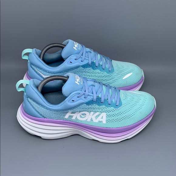 Hoka Shoes - Hoka Bondi 8 Blue Running Shoes Women’s Sz 10B